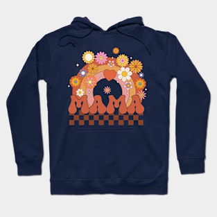 Retro Groovy Mama Matching Family Mother's Day Party Hoodie